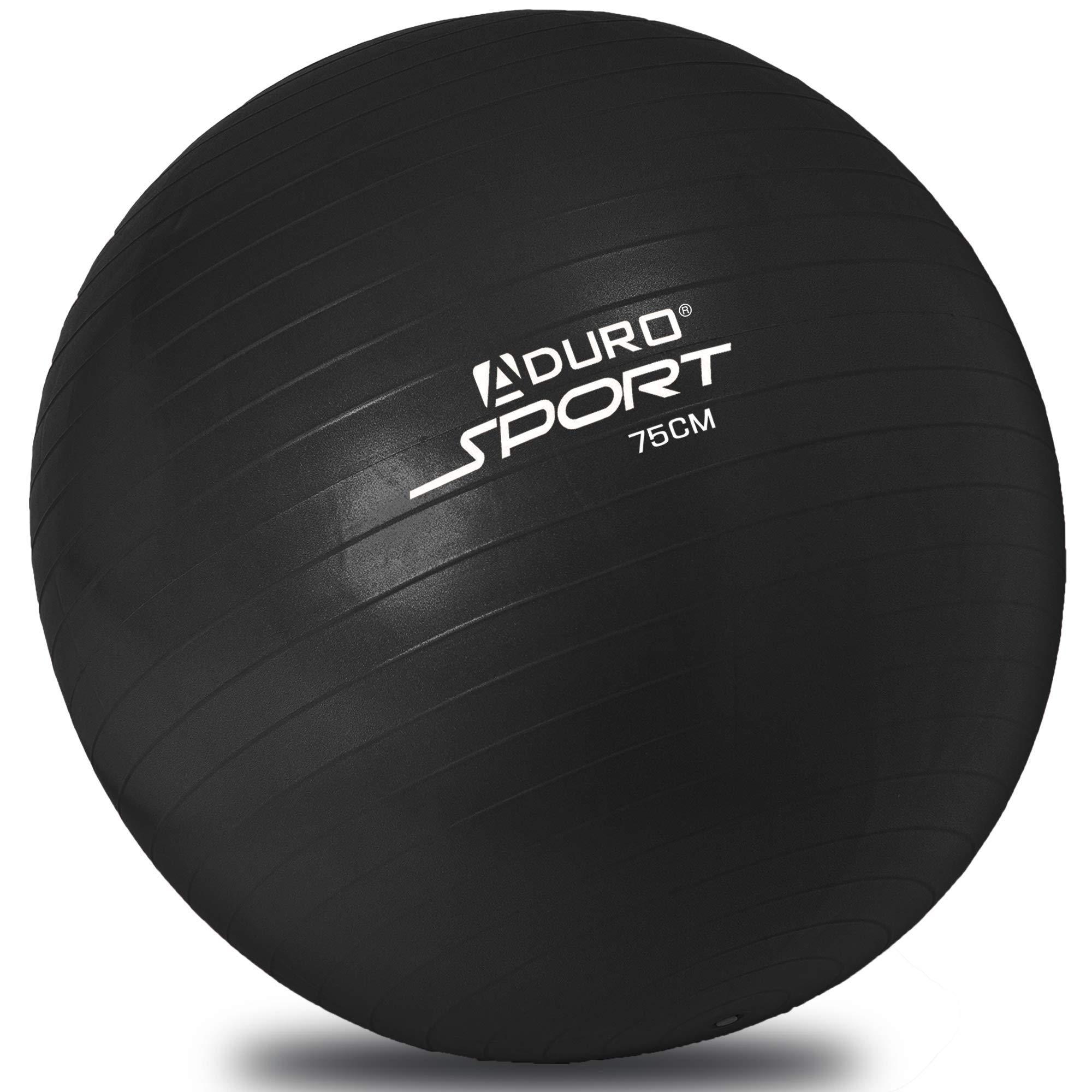 Honoson 3 Pcs Exercise Ball Yoga for Fitness, 55cm, 65cm, Black